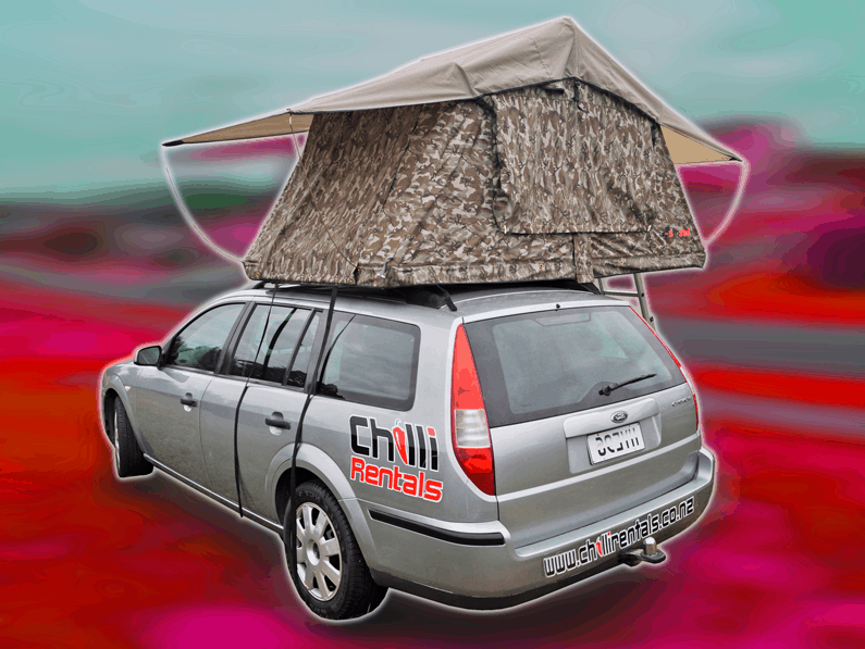 Kompakter Pkw-Camper von Chilli Rentals